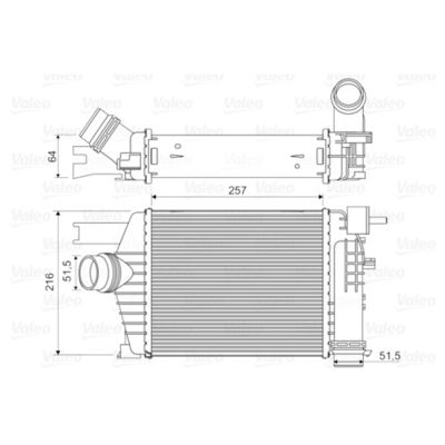 14461-1381R Intercooler Assy Για την Renault Captur Clio IVV Duster 1.5 DCI 2013